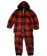 Vtg Carter Kids Red Black Buffalo Plaid Hunting Mackinaw Jacket &amp; Pants ... - $207.94 CAD