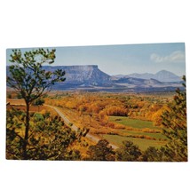 Postcard Mesa Verde And Ute Mountain From Mancos Valley Colorado Chrome Unposted - $6.98