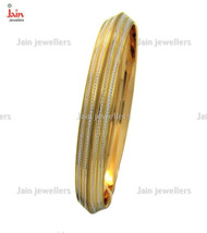 18 Kt, 22 Kt Solid Yellow Gold Slip-On Dubai Men&#39;s Bracelet Bangle 35-56... - £4,849.09 GBP+