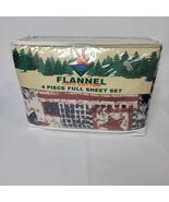 North Crest 4 Piece Full Flannel Sheet Set - Brand New - Vintage - 100% ... - $622.78 MXN