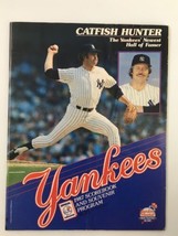 1987 Official Scorebook &amp; Souvenir Program MLB New York Yankees Catfish ... - £7.53 GBP