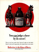 Vintage 1969 Budweiser Clydesdale Bookends Advertising Ad Advertisement - $5.99