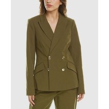 NWT Derek Lam 10 Crosby Army Green Double Breasted Notched Lapel Jacket ... - $144.94