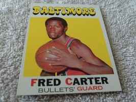 1971/72 Topps #14 Fred Carter Bullets Near Mint / Mint Or Better !! - £51.35 GBP