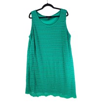 Ronni Nicole Shift Dress Lace Overlay Sleeveless Scoop Neck Green 20W - £15.13 GBP