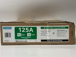 Siemens SN1212L1125 Main Lug Load Center 12-Spaces 12-Circuits 120/240V - $145.00