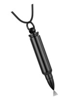 Personalized Custom Bullet Urn Necklaces for Ashes 316L Ash - £52.45 GBP