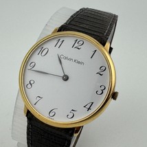 France Made Swiss Quartz Watch Women Gold Tone Easy Read Slim Thin New B... - $45.59