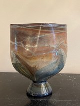 Vintage John Barber 1983 Glass Vase - £156.12 GBP
