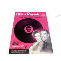 Vintage &quot;I Hear A Rhapsody&quot; Sheet Music Dated 1952 - £3.84 GBP