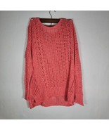 Chicos Pink Shimmer Sweater Size 0 Small, Gently Used, slip holes, summe... - £10.55 GBP