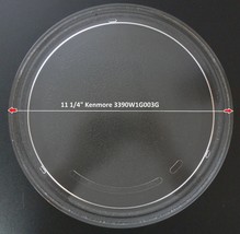 11 1/4&quot; Kenmore 3390W1G003 Microwave Glass Turntable Plate / Tray Gently... - $48.99