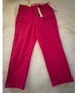 Jones New York Chelsea Cuffed Capri Women&#39;s size 12 Medium Pink  jeans - $30.08 CAD