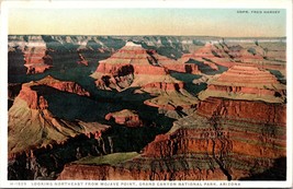 View From Mojave Point Grand Canyon Arizona Fred Harvey Phostint UNP Postcard L9 - £2.30 GBP