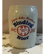 Vintage 1970 Binding Bier 100th Anniversary Stoneware .5L Mug Frankfurt ... - $14.90