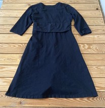 Patagonia Women’s 3/4 Sleeve Jersey dress size M Black Sf7 - £18.56 GBP