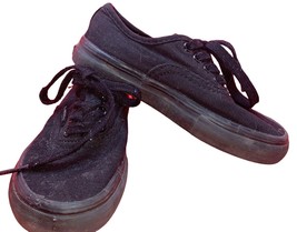 Levis Sneakers Kids Cloth Tie Size 11 Tennis Shoes Black - £7.65 GBP