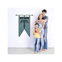 Deep Digger - Banner Style Wall Decal - 30&quot; tall x 27&quot; wide - £23.32 GBP