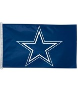 DALLAS COWBOYS LOGO 3 X 5 FLAG NEW &amp; OFFICIALLY LICENSED - £17.39 GBP