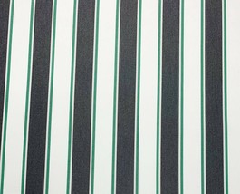 Sunbrella Expectation Onyx Black Stripe Outdoor Furniture Fabric By Yard 54"W - $16.35