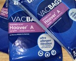 3 UltraCare VacBags 20-57017 Hoover Type A Upright Vacuum Bag Ultra Alle... - £15.58 GBP