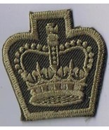 Canadian Armed Forces Queen&#39;s Crown Green On Green - £5.20 GBP