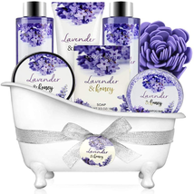 Mothers Day Gifts for Mom Wife, Bath and Body Gift Set - Lavender Gifts for Wome - £33.76 GBP