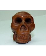 Vintage Japanese Detailed Hand-Carved Wooden Netsuke, Skull Skeleton, H ... - $1,486.33 MXN