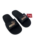 Puma Women’s Cool Cat Sandals Size 10 Black Rose Gold Slipper - $28.42