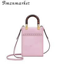 G summer women s leather letter printed weave square shoulder crossbody bags female top thumb200