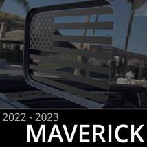 BocaDecals 2022-2024 Ford Maverick Rear Middle Window American Flag Decal - $17.99+