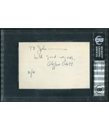 CLIFFORD ODETS SIGNED 4X6 INDEX CARD PLAYWRIGHT GOLDEN BOY THE COUNTRY G... - £192.64 GBP