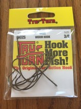 Tru-Turn 047ZS-3/0 Hook-Header Pack Bronze Worm 6Pk Ships N 24h - $12.85