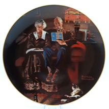 Evening&#39;s Ease Norman Rockwell Plate Bradford Exchange 1982 Plate #3234S - £10.44 GBP