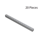 20x Light Gray Part 2465 Brick 1X16 Building Pieces Bulk Lot 100% Compat... - £16.01 GBP