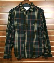 NEW Men&#39;s Flannel Shirt Jacket Old Navy Regular Fit Black Plaid Medium $69 - $27.71