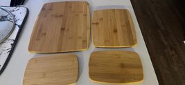 Farberware 4-Piece Reversible Bamboo Cutting 14&quot;L x 11&quot;W x 0.8&quot;Th - $22.77