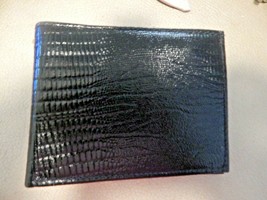 New Genuine Leather Bifold Men&#39;s Wallet Black Leather - £15.07 GBP