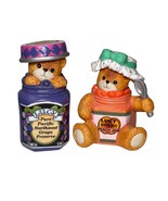 Enesco Lucy &amp; Me Lucy Rigg Bears-Grape Preserves &amp; Peach Jam ‘95 Lot of ... - £15.79 GBP
