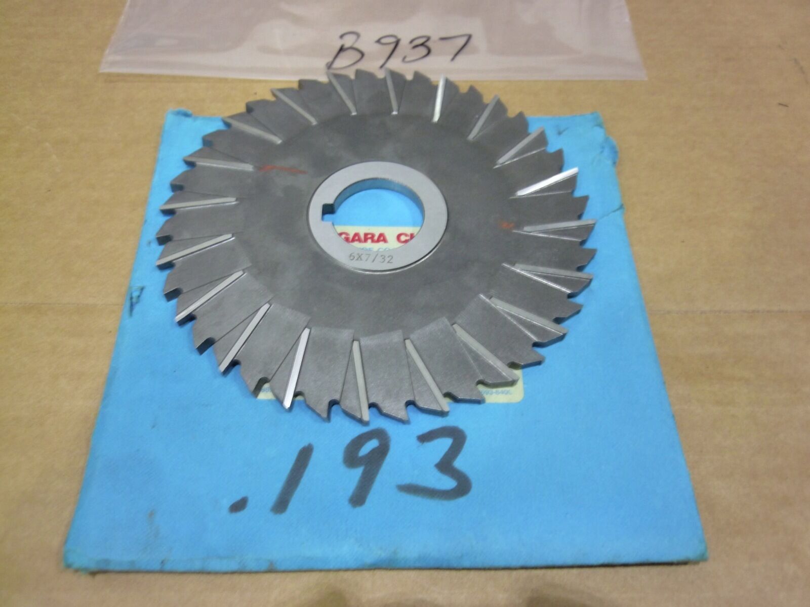 NIAGARA 6&quot; x .193 x 1.25&quot; Milling Cutter (NOS) - $45.00