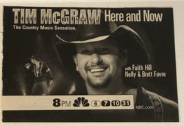 Tim McGraw Here And Now Tv Guide Print Ad Faith Hill Nelly Brett Favre TPA8 - £4.65 GBP