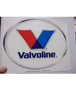 18&quot;x15&quot;VALVOLINE oval Shield Gas Vinyl Decal Lubester Oil Pump Can Stick... - $24.75