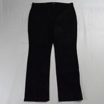 NYDJ 18P Lift Tuck Marilyn Straight Black Stretch Denim Womens Jeans - $21.99