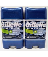 Gillette Men Clear Dri-Tech Power Rush Antiperspirant 2.85 oz Exp 9/24 TWO PACK - $34.17 CAD