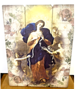 Our Lady Undoer (Untier) of Knots Wood Pallet Image, New. #AB-225 - $602.62 MXN