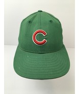 Vintage Chicago Cubs New Era Hat Green Cap Size 6 7/8 USA Genuine MLB Logo - $54.37 CAD