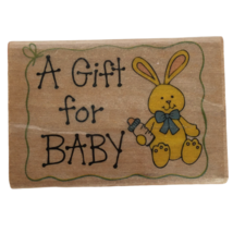 Westwater Enterprises Rubber Stamp A Gift for Baby Infant Shower Card Making  - £3.93 GBP