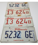 Illinois License Plates B Truck 1983 and 2006 Series Set of 4 - $12.30