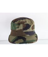 Vintage 80s Military Issue Camouflage Combat Field Cap Hat Medium 7 1/4 USA - $55.25 CAD
