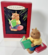 Hallmark Keepsake Ornament Dad To Be Bear Suitcase Book 1995 Lamaze Le Paws Book - £8.17 GBP